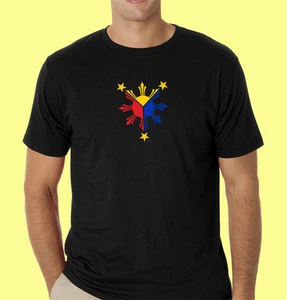 T-shirt pinoy filippino Filippine Crea n.3 Bandiera Filippina fronte e retro RL - Foto 1 di 2