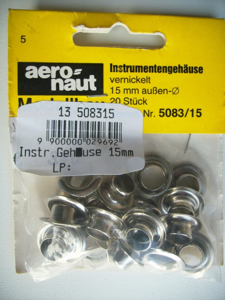 Aeronaut 508315 Instrumentengehäuse 15 mm 20 Stück - Bild 1 von 1