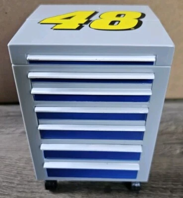 Jimmy Johnson # 48 Lowes Mini vagón de guerra coleccionable Nascar caja de herramientas  Foto 1 de 4