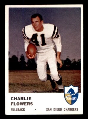 1961 Fleer Football #156 Charlie Flowers EX/MT *e1 - Image 1 of 2