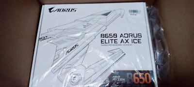 New: Gigabyte B650 AORUS Elite AX Ice AMD AM5 ATX Motherboard - Image 1 of 3