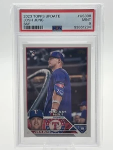 Josh Jung 2023 Topps Update #US-308 Golden Mirror MLB Debut RC SSP PSA 9 - Picture 1 of 3
