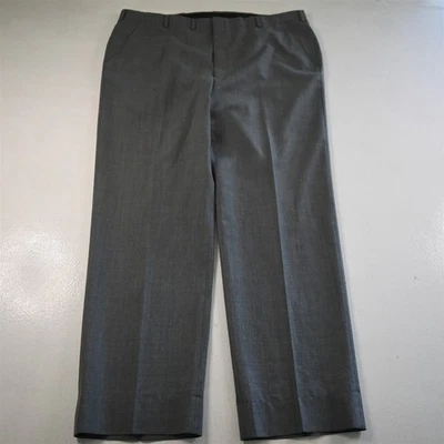 Pantalones de vestir clásicos vintage Hart Schaffner Marx 40x32 gris viraclo frente plano para hombre Foto 1 de 4
