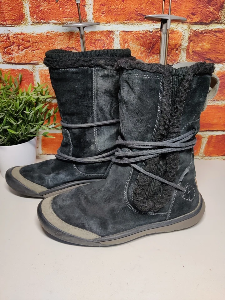 WOMENS CUSHE DE LUXE WATERPROOF IT CUFF BOOT UK 8 BLACK SUEDE WARM WINTER BOOTS - Image 1 of 4