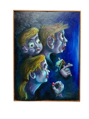 "Spook" por Patty Baker - Pintura infantil expressionista surreal | Arte externa - Imagem 1 de 4