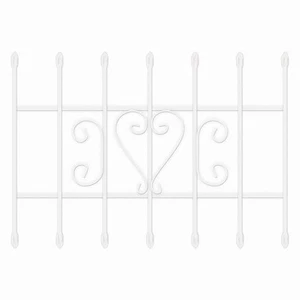 36 in. x 24 in. Su Casa White 7-Bar Window Guard - Picture 1 of 2
