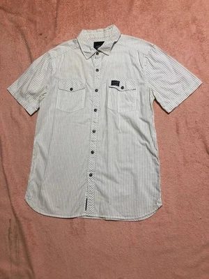 Alpinestars Shirt Mens M Casual Pocket Button Up Long Sleeve Distressed SunFaded - Image 1 of 4