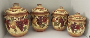 Certified International Siena Complete Canister Set-P. Gladding-NWS-Discontinued - Picture 1 of 22