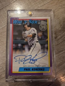 PAUL KONERKO 2025 TOPPS SERIES ONE 1990 TOPPS AUTOGRAPH AUTO White Sox - Bild 1 von 2