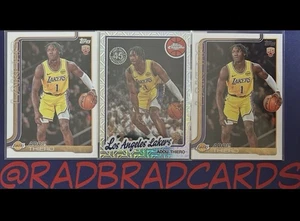 NBA Basketball Los Angeles Lakers 25-25 Topps Adou Thiero 3 Rookie Card Lot MINT - Picture 1 of 1