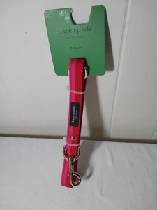 Kate Spade Pet Leash - Red And Pink (S/M) 54" Long Up To 70 Lbs. - Picture 1 of 10