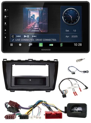 Kenwood Lenkrad Bluetooth USB DAB Autoradio für Mazda 6 2008-2010 Klavierlack ak - Bild 1 von 4