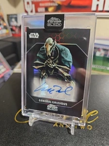 2024 Topps Chrome Black Star Wars #ADS-MW Matthew Wood as General Grievous Auto - Picture 1 of 2