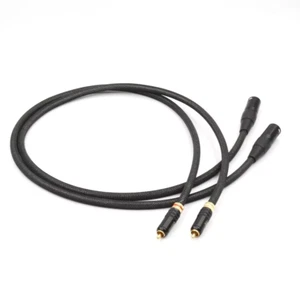 Par de cables 6N OCC plateados enchufe RCA a XLR cable de interconexión de audio HIFI - Imagen 1 de 6