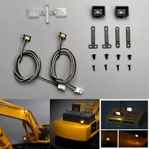 Für Tamiya Heavy Machinery Bagger 1/14 Modell Auto Scheinwerfer LED Licht - Bild 1 von 13