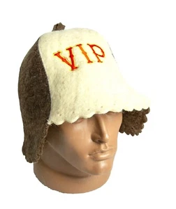 Sauna Hat sheep wool Felt Russian Banya for men Bath hair Care VIP person - Picture 1 of 2