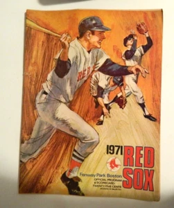 1971 Boston Red Sox vs California official program and scorecard. Blank score - Picture 1 of 3