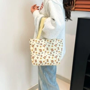 Yellow Capybara Canvas Bag Polyester Handbags New Tote Bag Women - Picture 1 of 11
