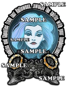 Disney Haunted Mansion Madame Leota Tambourines Scrapbook Paper Die Cut Piece - Picture 1 of 1
