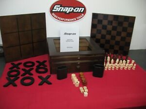 SNAP-ON TOOLS COLLECTORS 4in1 BOARD GAME, CHESS, BACKGAMMON, DRAUGHTS, O's & X's