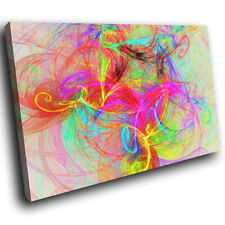 Retro Colourful Cool Abstract Canvas Wall Art Large Picture Prints