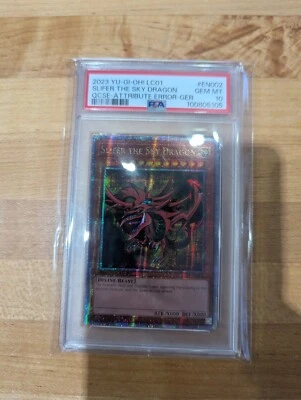 Slifer the Sky Dragon PSA 10 Quarter Century Rare LC01-EN002 GER Error - Image 1 of 2