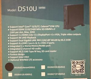 Shuttle XPC slim DS10U - Silent/Fanless (32GB ram, 500GB Samsung NVMe SSD)
