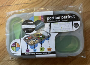 Perfect Portion Meal Kit Collapsible Silicone Compartments New BPA FREE