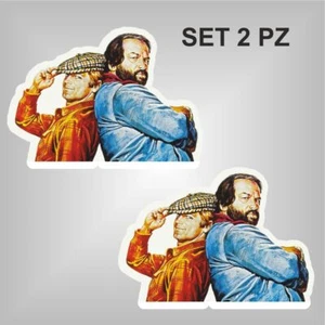 adesivo bud spencer terence hill 2 PEZZI sticker decal autocollant aufkleber - Imagen 1 de 1