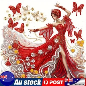5D DIY Partial Special Shaped Drill Diamond Painting Kit Girl Decoration 30x30cm - Picture 1 of 8