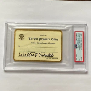 1977-1981 Vice President's Gallery Ticket Walter Mondale U.S. Senate Chamber PSA - Picture 1 of 4