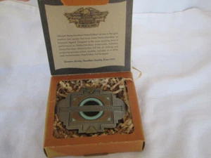 1996 Harley Davidson Pewter Buckle Black Sun Southwestern Turquoise & Bronze - Picture 1 of 6