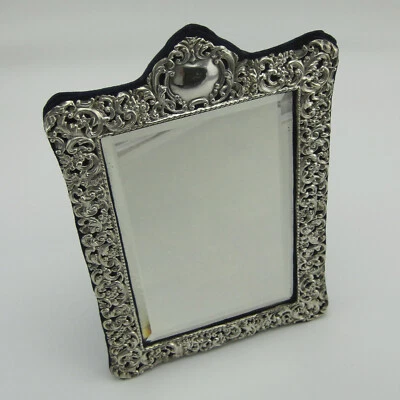 Late Victorian Silver Rectangular Standing Mirror - Image 1 of 4