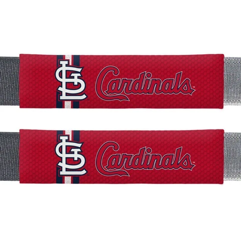 St Louis Cardinals Rally Design Seat Belt Pads 2 Pack [NEW] Seatbelt Shoulder Cover