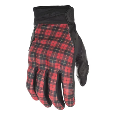 Guantes de motocicleta Fly Racing Subvert Highland rojos a cuadros para hombre talla 3X Foto 1 de 2