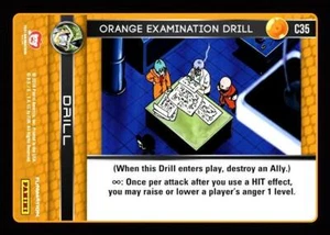 DBZ Dragon Ball Z TCG Panini Perfection C35 Orange Examination Drill - Picture 1 of 1