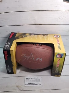 SELTEN von Miles Austin signiertes Football Dallas Cowboys #19 Echtheitszertifikat Wilson Super Grip - Bild 1 von 9