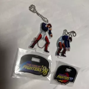 SNK KOF figura llavero acrílico conjunto de 2 lotes Iori Yagami Neogeo Japón m485 - Imagen 1 de 4