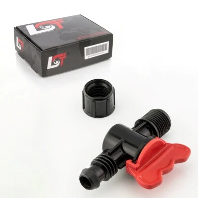 Absperrhahn Kugelhahn PE-Rohr Schlauch für Tropfanlage Gartenbewässerung 16x1/2" - Bild 1 von 4