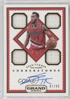 2016-17 Panini Grand Reserve Cornerstones /99 Evan Turner #15 Auto - Image 1 of 2