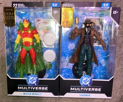 Figuras de acción McFarlane Toys DC Multiverse Gold Label Mister Miracle & Sandman Foto 1 de 2