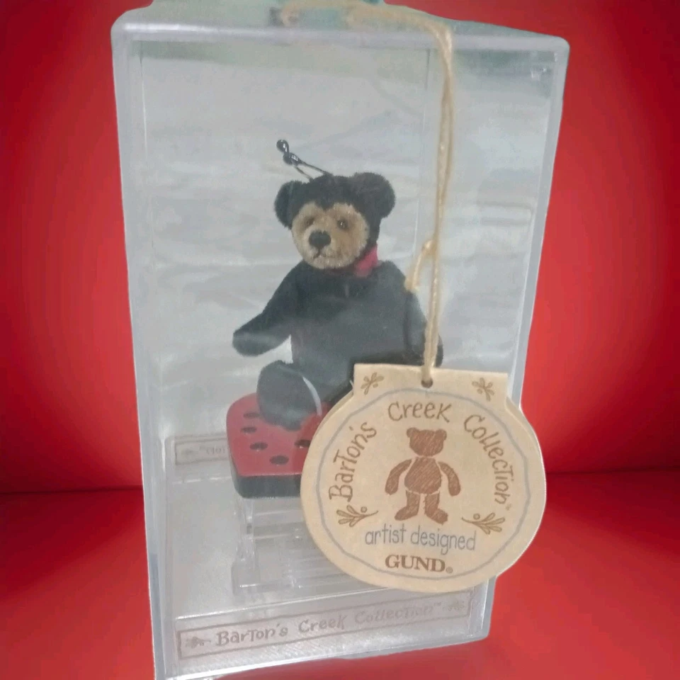 Gund Bear In Box With Tags Signed By Artist - Image 1 of 4
