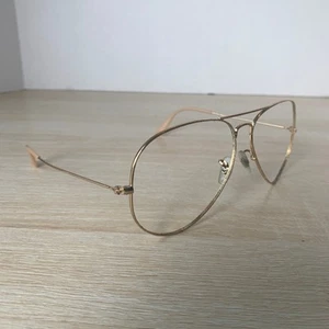 Ray-Ban RB3025 001/3F Occhiali da Sole Aviatore Grandi Metallo Oro 62-14 Montatura Solo Italia - Foto 1 di 14