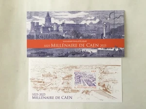 Feuillet Souvenir Philatélique 2025.Millénaire De Caen - Foto 1 di 1