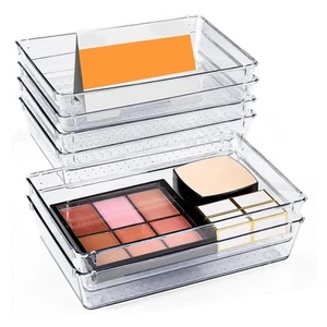 6 PZ, 9X6X2In Organizer per Vanità con Tamponi in Silicone, Antiscivolo W9W11275 - Foto 1 di 8