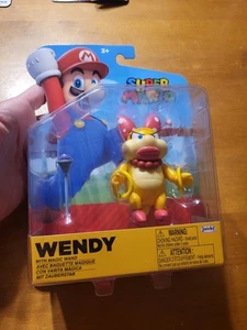 Super Mario WENDY WITH MAGIC WAND 4 Inch Articulated Figure Jakks Pacific - Picture 1 of 8