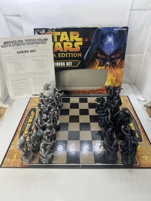 Vintage Star Wars Saga Edition Chess Set / Parker Brothers 2005 Missing 2 Piece - Image 1 of 4