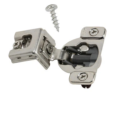 DTC 1-1/4" Overlay Soft Close 105 Degree 2 Cam Press In Face Frame Cabinet Hinge - Image 1 of 4