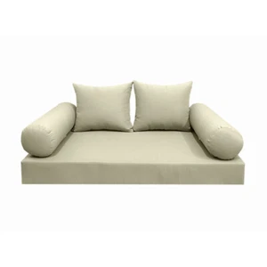 Style4 AD005 Twin Size 5PC Knife Edge Daybed Mattress Bolster Pillow Cover Only - Picture 1 of 12
