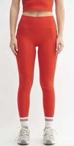 MONO B Venice Cloud Leggings XS Red Coral Light Sculpt High Waisted - Bild 1 von 8